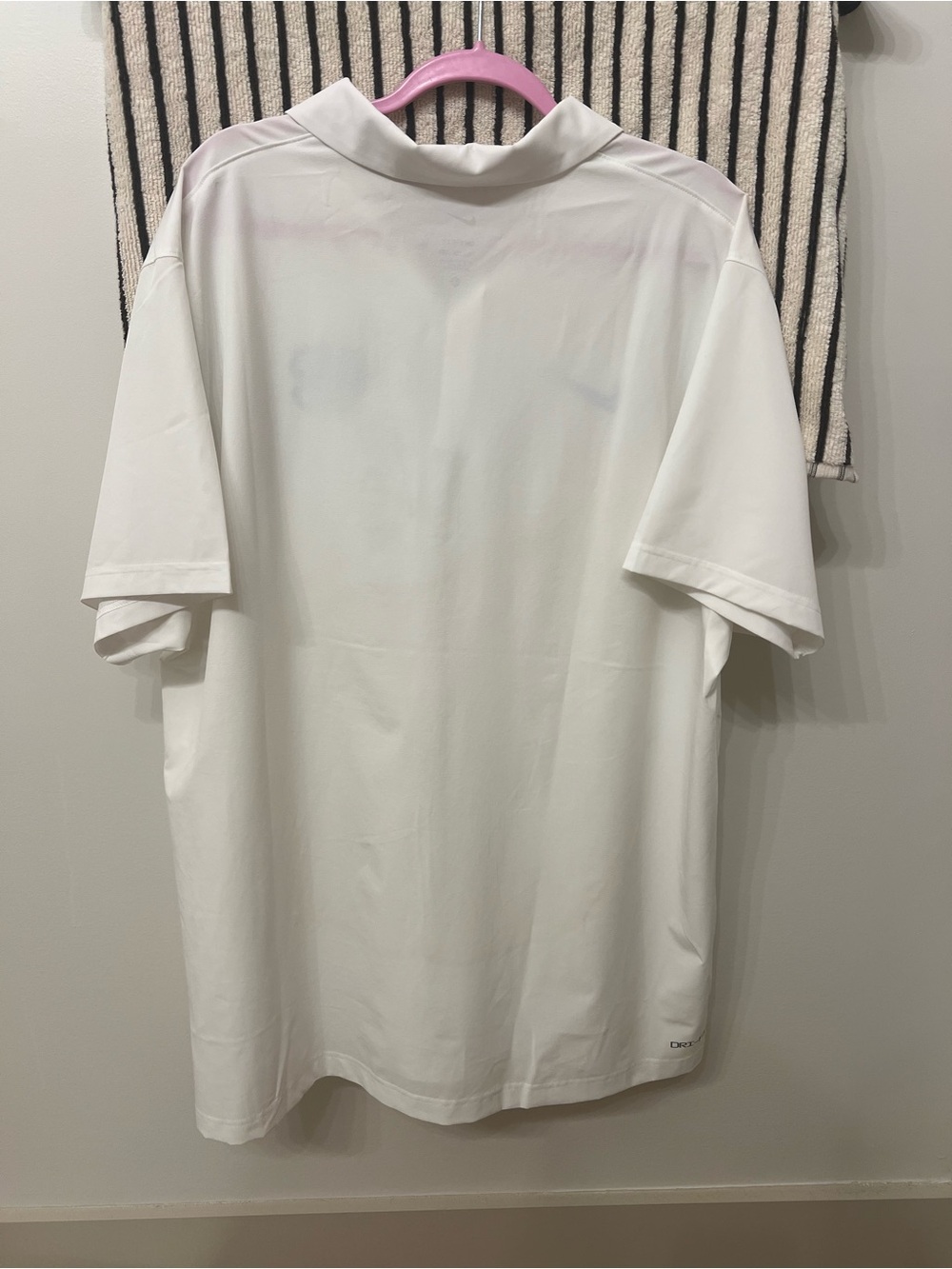 Nike White UNC Polo with Light Blue Logo - Picture 3 of 4